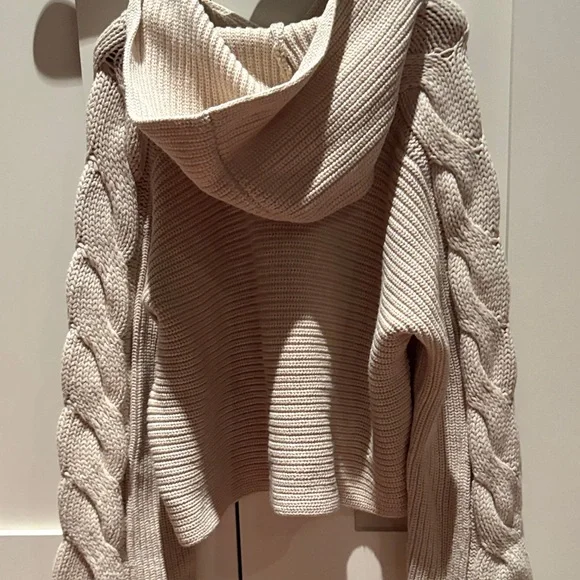 Alice + Olivia Cream Cowl Neck Sweater - Picture 3 of 3